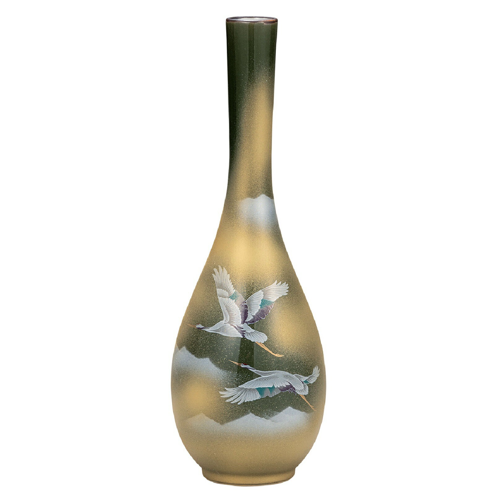 楽天市場】九谷焼 双鶴 花瓶 8．5の通販