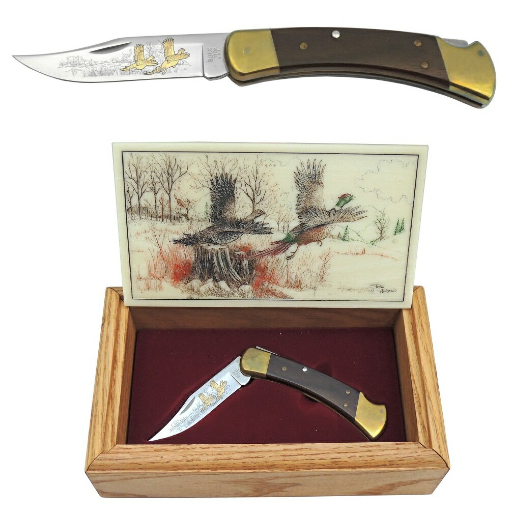 バックナイフ BUCK 20世紀の半ば、カンザス州の若き鍛冶屋、ホイット・H・バックは、より切れ味が鋭く、刃持ちのいい農耕用のクワをつくるため、様々な鋼材とその熱処理法の研究を始めた。 蹄鉄に使用されていたハイ・カーボン・スチールをより強化...