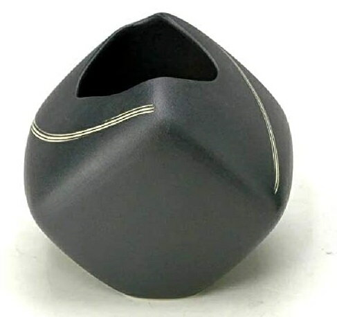 萬古焼 陶炎窯 大宮陶苑 花器 陶炎シリーズ 黒