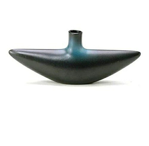 Rakuten - 萬古焼 陶炎窯 大宮陶苑 花器 陶炎シリーズ 黒