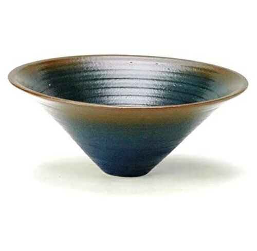 Arita Ware - 萬古焼 陶炎窯 大宮陶苑 花器 陶炎シリーズ 紺 信楽陶土使用