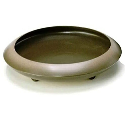 萬古焼 陶炎窯 大宮陶苑 花器 陶炎シリーズ こげ茶ツヤあり