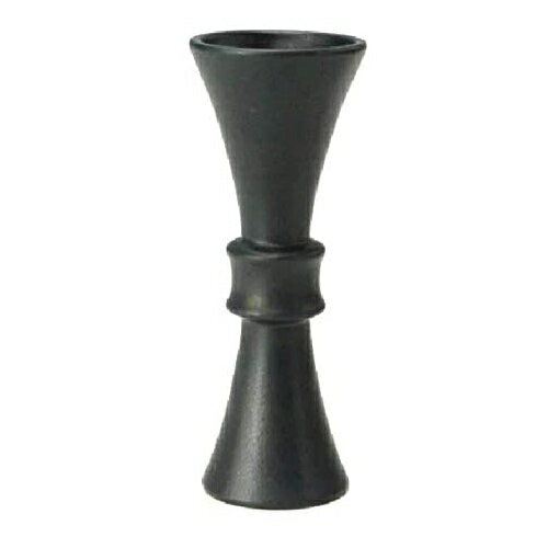 萬古焼 陶炎窯 大宮陶苑 花器 開シリーズ (黒)