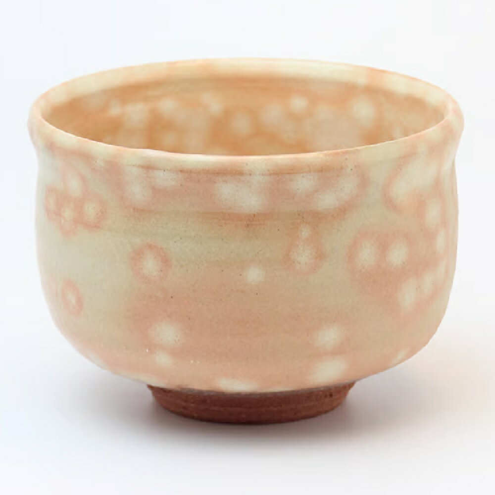 萩焼 椿秀窯 彩土抹茶碗楽型