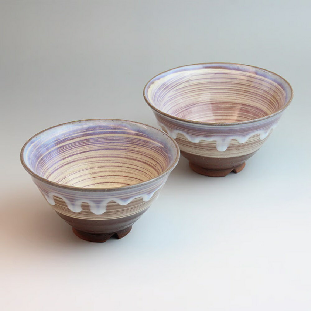 乐天商城 - 萩焼 椿秀窯 萩の雫 そら 飯茶碗ペア