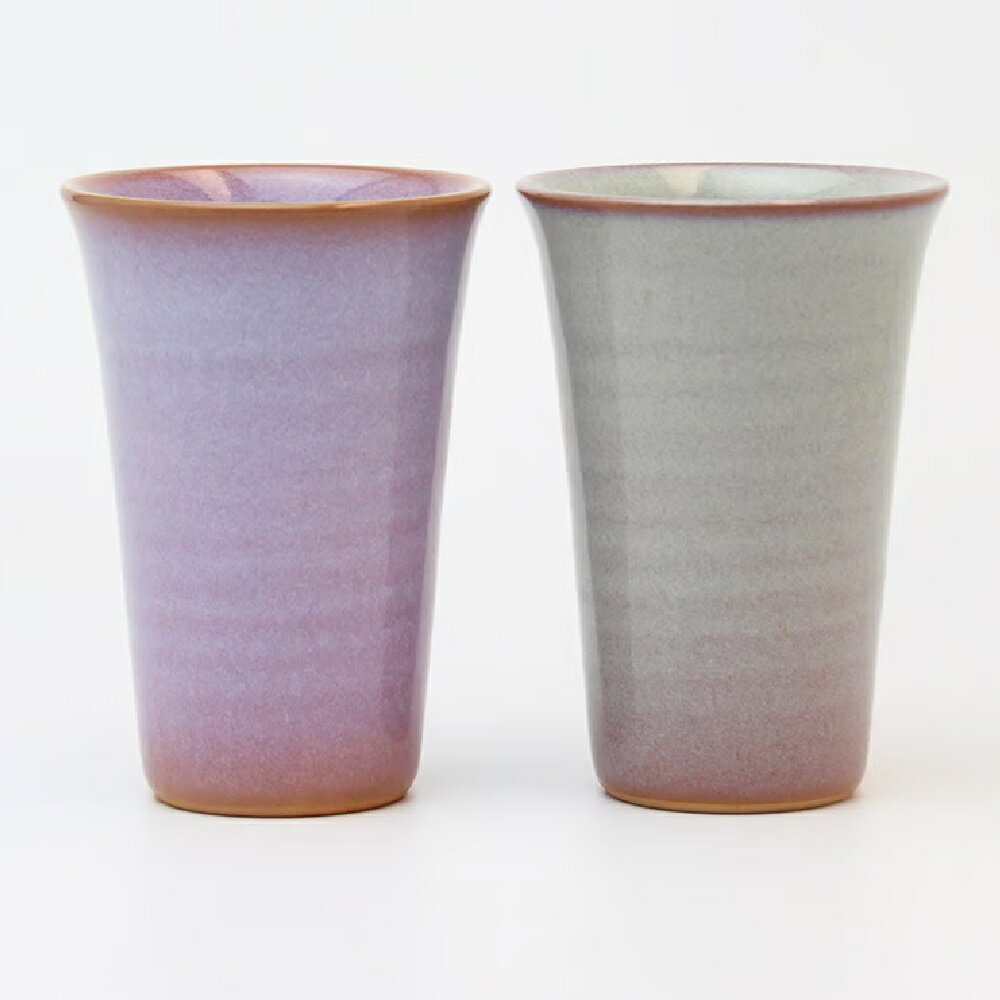 Rakuten - 萩焼 椿秀窯 二色 フリーカップペア（240ml）×2客