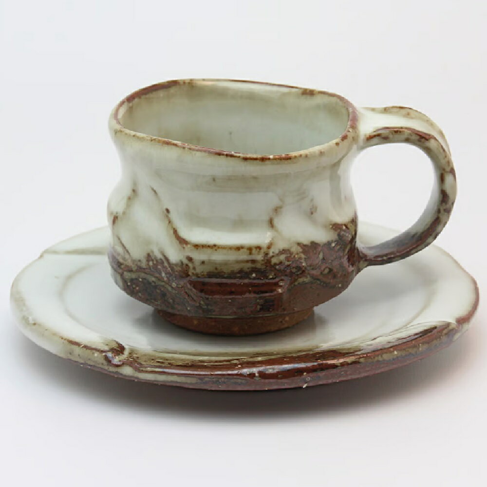 萩焼 椿秀窯 （椋原佳俊作）珈琲碗皿　（170ml）