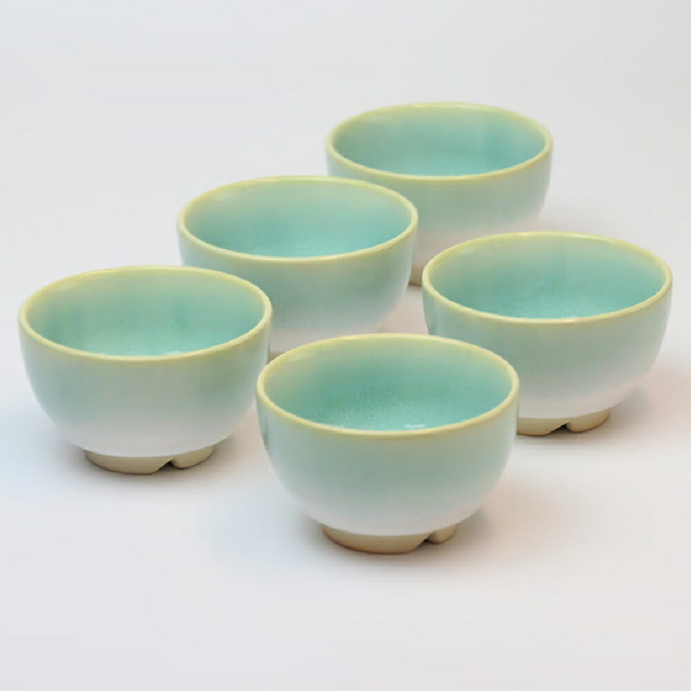 萩焼 Lemonade（レモネード）まめ碗セット（約φ8.5×H5.0cm）（130ml）×5客