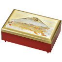 山中漆器 山中塗 白富士(G) 匠宝石箱 オルゴール付