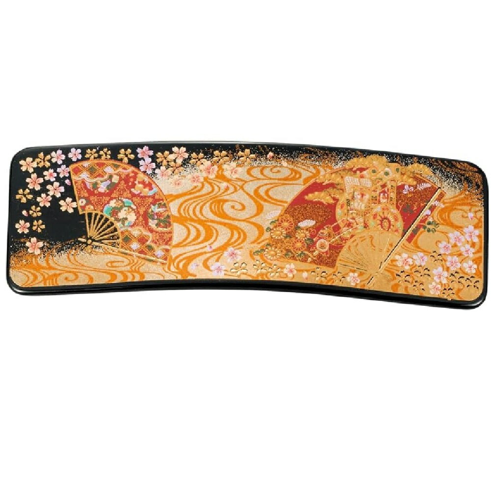 Rakuten - 山中漆器 山中塗 漆芸バレッタ 長角（大）京雅 (B)