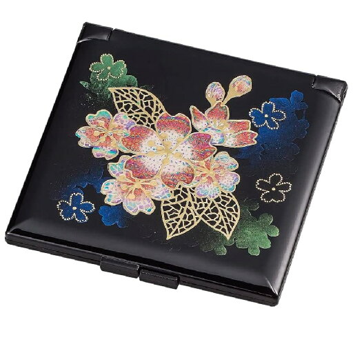 山中漆器 山中塗 ミニコンパクト (輝桜) 山中漆器 山中塗 ミニコンパクト (輝桜)