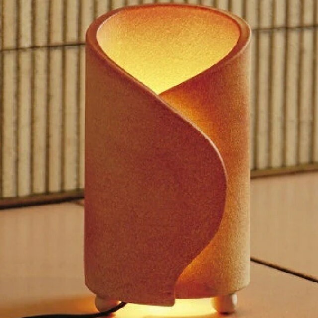 信楽焼　照明 インテリアライト　うずまき○ 付属:100v15wメトロ球 コード190cm 中間スイッチ付 家庭用..