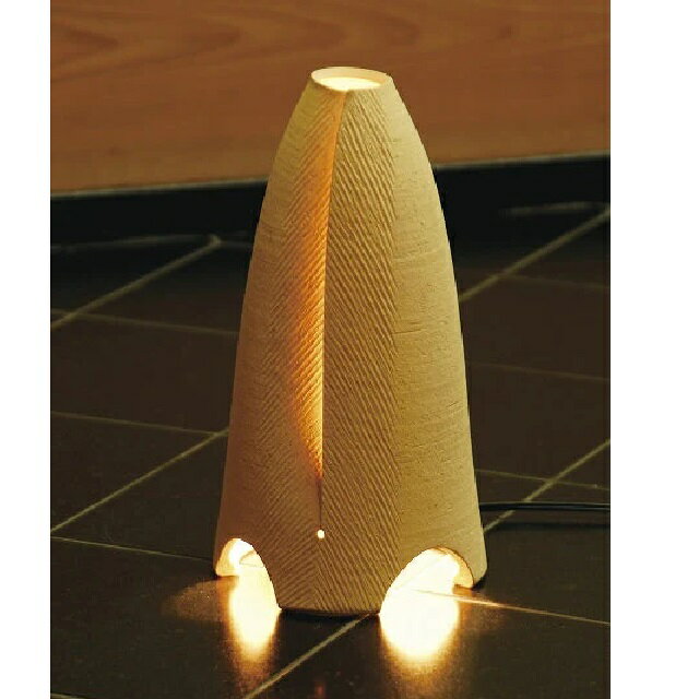 信楽焼　照明 インテリアライト　ホワイトシェル(ロング)○ 付属:100v15wメトロ球 コード190cm 中間スイ..