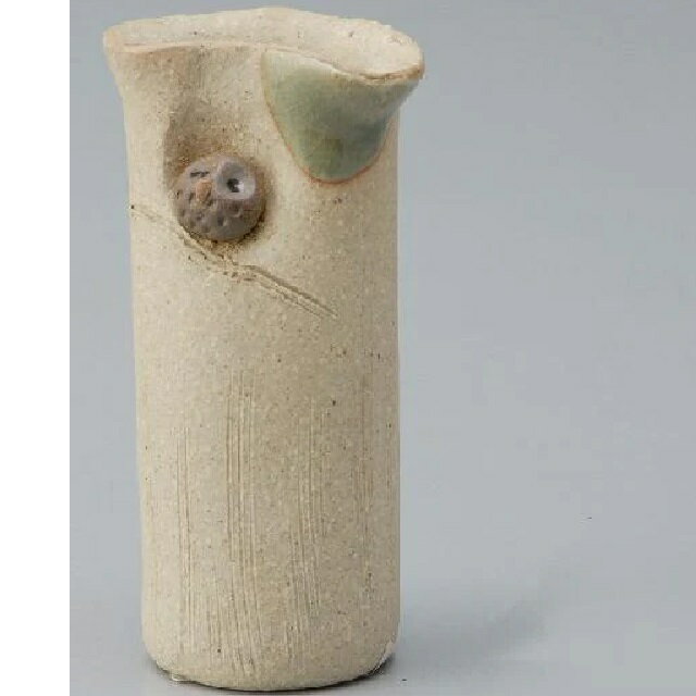 信楽焼 花瓶・花器 花入　ふくろう(筒)