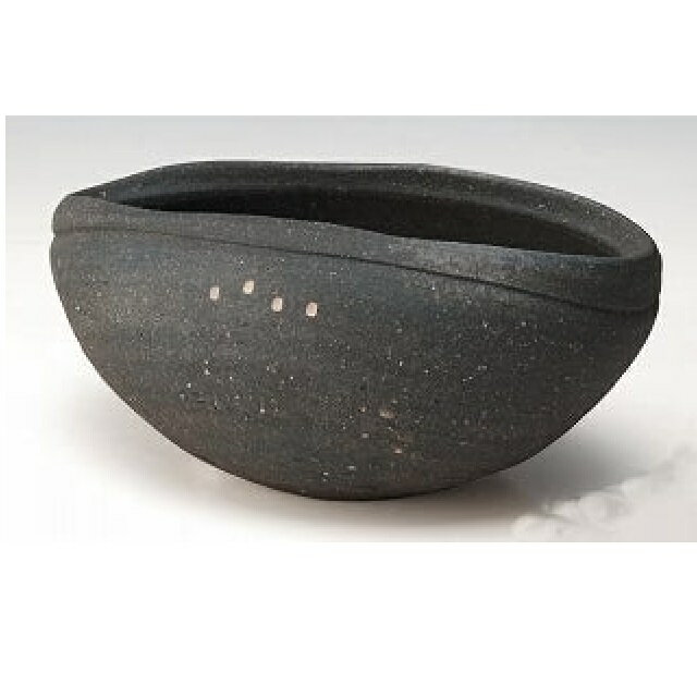 信楽焼 花瓶・花器 炭化つくばいのサムネイル