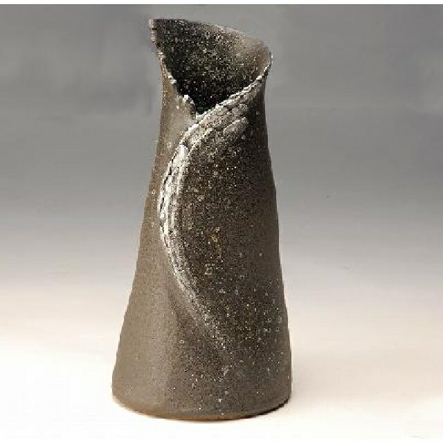 信楽焼 花瓶・花器 銀彩