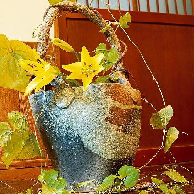 花瓶　花器　手桶 楽天市場】7号花瓶 砂掛手桶の通販