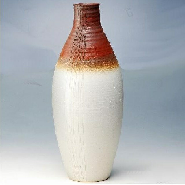 信楽焼 花瓶・花器 炎釉