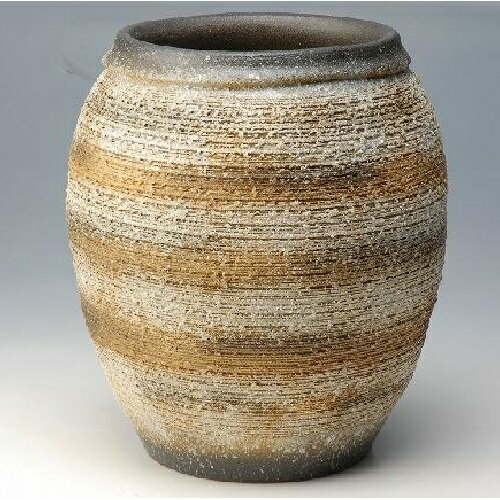 【信楽焼】傘立　松皮壷型