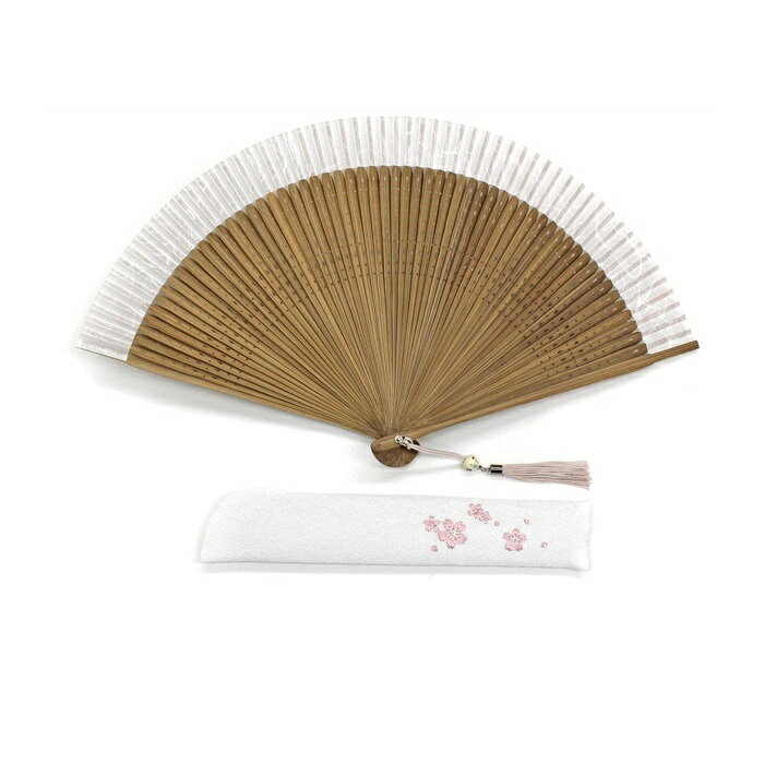 【女性用扇子】六十間・宴／ろくじっけん・えん （扇子袋付き・桐箱入り）