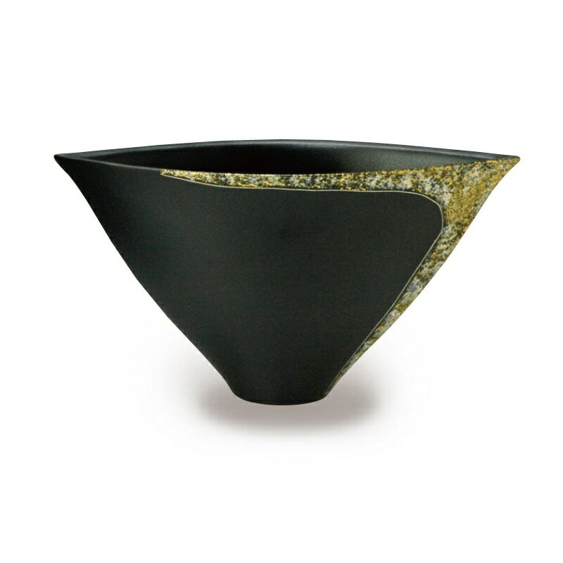 三重県四日市市の萬古焼で作られた花器 サイズ：横31×奥13×高さ18cm 生産地：日本(萬古焼) 材質:陶器 花器窯元「陶炎窯 大宮陶苑」作 四日市萬古焼 焼物の性質上、窯や気温などの状態により焼きあがりの色やサイズ・重量などに違いが出る...