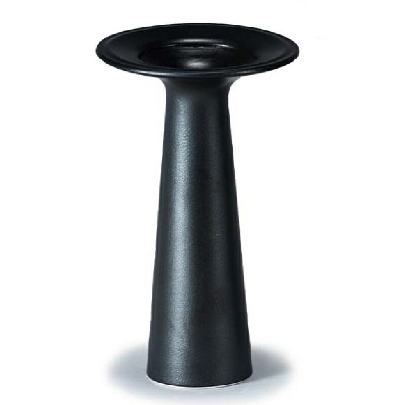 萬古焼 陶炎窯 大宮陶苑 花器 陶炎シリーズ (黒 ト-1026)