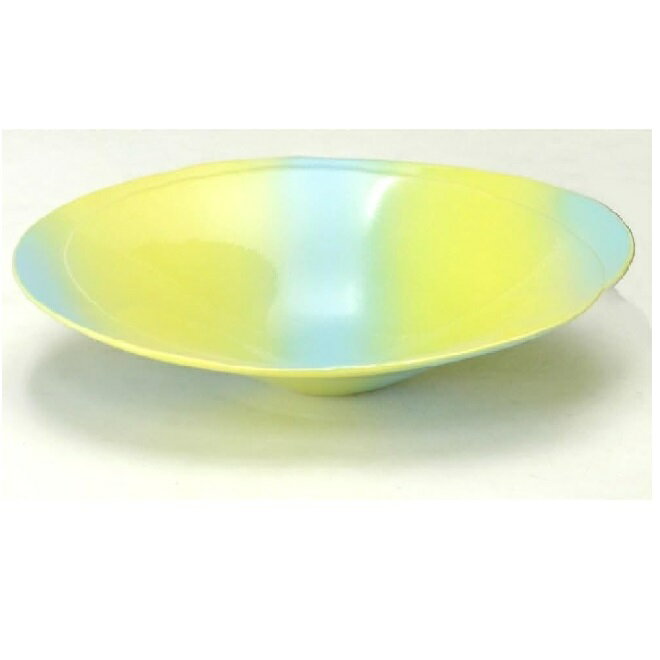 Rakuten - 萬古焼 陶炎窯 大宮陶苑 花器 大シリーズ (横36×奥26.5×高さ8.5cm, 黄色)