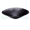 萬古焼 陶炎窯 大宮陶苑 花器 大シリーズ (横37×奥26.5×高さ8.5cm, 黒)(3)