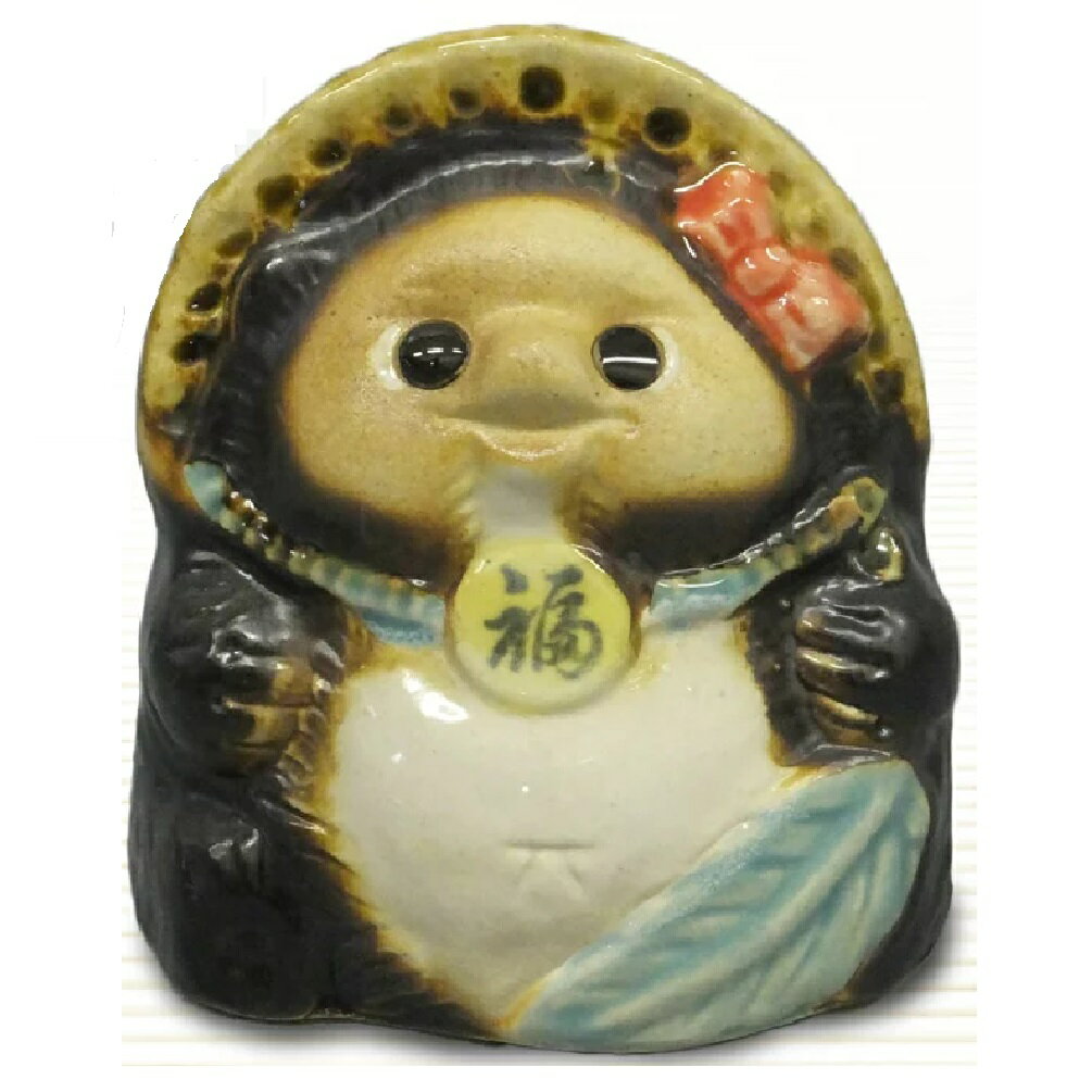 乐天商城 - 信楽焼 置物 福丸狸 4号 メス