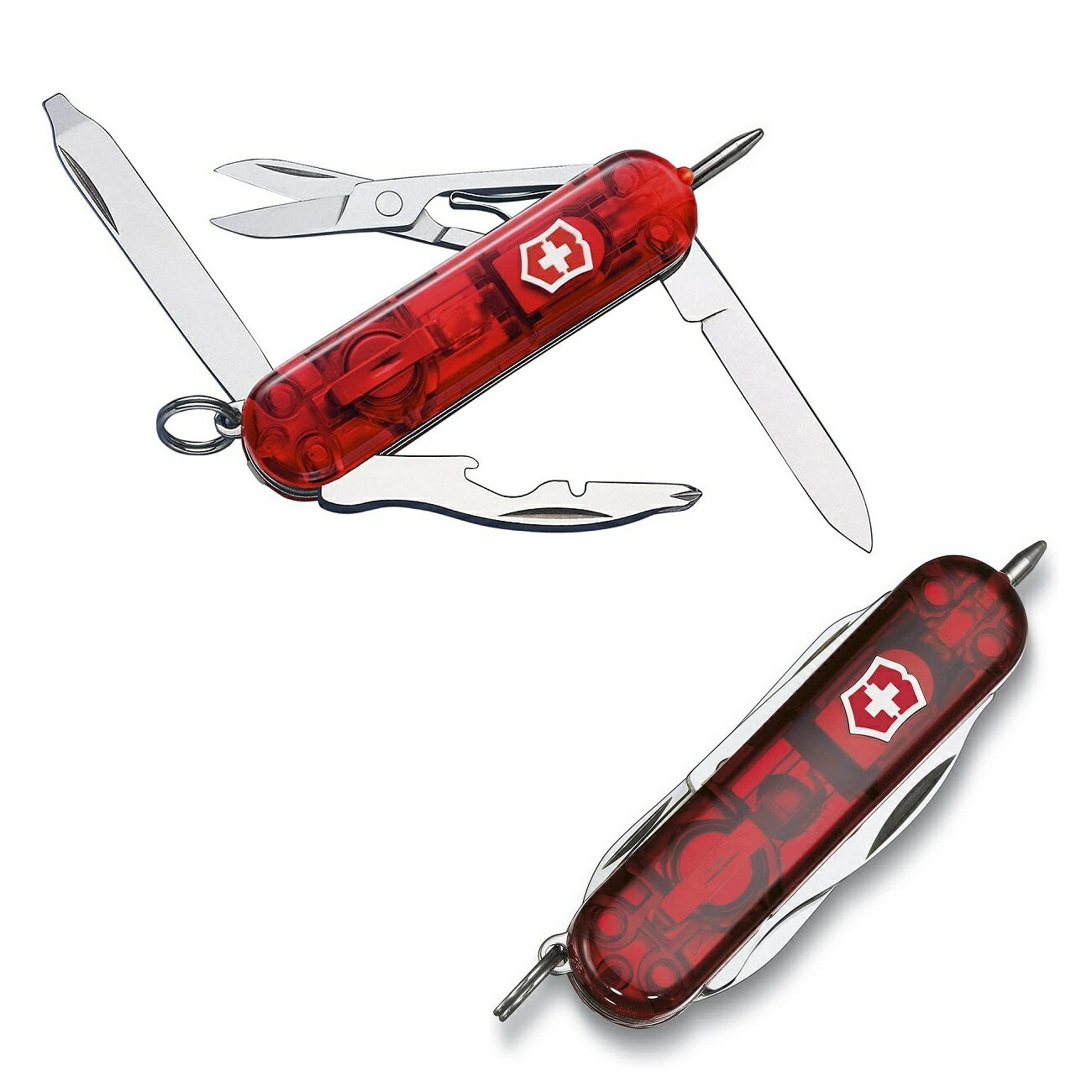 ビクトリノックス VICTORINOX　0.6366.T マネージャーライト T 半透明レッド