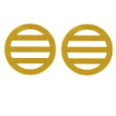 貼り家紋シール 30 近藤勇・丸に三つ引(2)