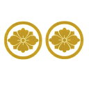 貼り家紋シール 26 勝海舟・丸に剣花菱