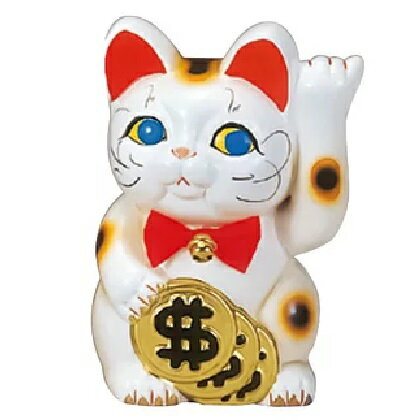 常滑焼 招き猫 梅月 ドル猫 招き猫 6号 常滑焼 招き猫 梅月 ドル猫 招き猫 6号