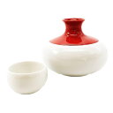 美濃焼 ヤマ亮窯 こがも 酒器揃(赤)