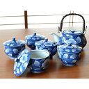 有田焼 京牡丹 汲出しU土瓶茶器揃(木箱入)土瓶・湯飲み×5客