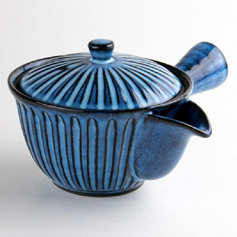 有田焼 真洸 U急須（250ml）ステンレス製の網茶漉し付