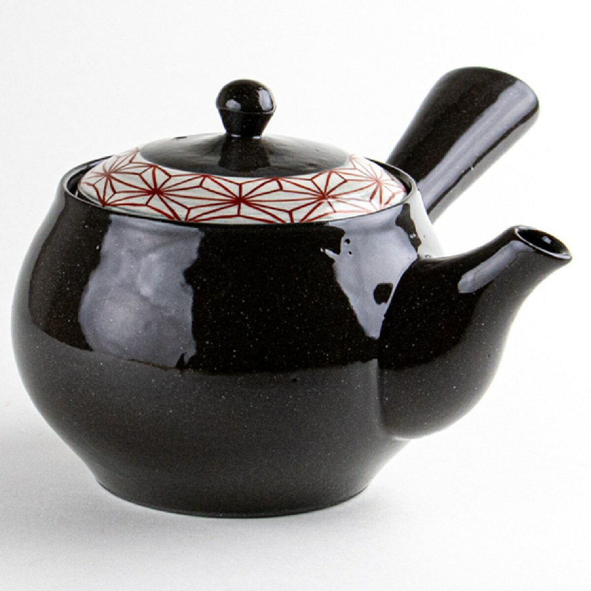 有田焼 絵麻 U急須（400ml）ステンレス製の網茶漉し付