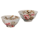 日本の伝統工芸品【九谷焼】組飯碗 染椿 創楽庵