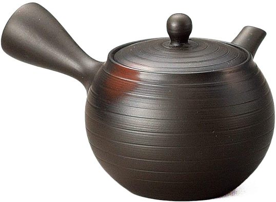 常滑焼　急須【のぞみ茶こし急須】竹春窯変小丸赤ボカシのぞみ急須　竹春作 280cc