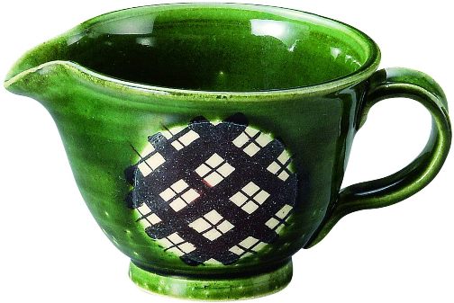 常滑焼　湯冷まし佳窯織部鉄絵湯さまし 約280cc【小鉢にも！ソース入やドレッシング入れにも・・】