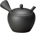 美味しいお茶を淹れるならこれ!!常滑焼急須【陶製茶こし急須/小さい急須】黒泥ムジ急須 玉光作 300cc