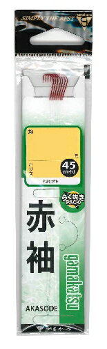 乐天商城 - がまかつ 糸付 赤袖 4号-ハリス0.6