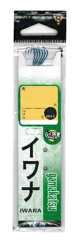 がまかつ 糸付 イワナ 青 7.5号-ハリス0.8