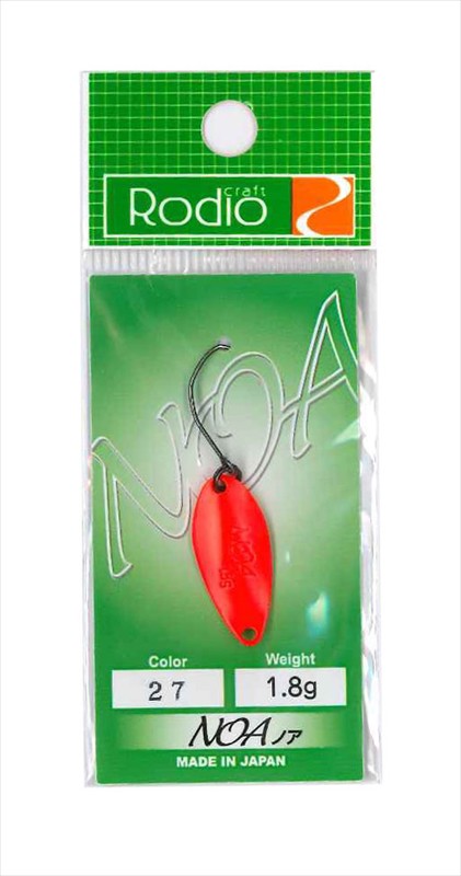 【ネコポス対象品】ロデオクラフト NOA 1.8g #27蛍光R/ゴールド