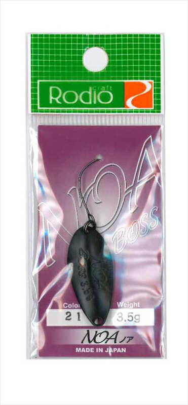 【ネコポス対象品】ロデオクラフト NOA BOSS（ノアボス）3.5g　＃21ブラック（マット）