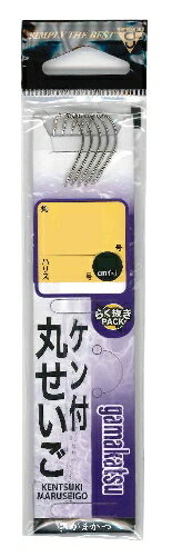 がまかつ　糸付　ケン付丸セイゴ　白　11号−ハリス2