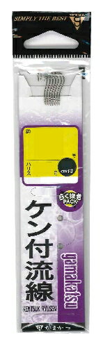 がまかつ 糸付 ケン付流線 白 16号-ハリス5