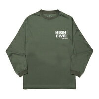 ハイファイブファクトリー コンティニュアス ロゴドライ LS TEE (Continuous Logo Dry LS TEE) オリーブ M 1