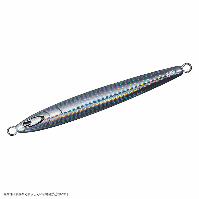 鏡牙ジグセミロング200G パラレルホロシルバー