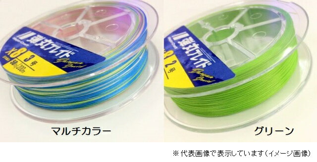 釣具のキャスティング 楽天市場店のメジャークラフト 弾丸ブレイド DB4-300M 0.8号 マルチ(5色)｜アングル2